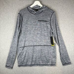 Zella Mens Size Small Pullover Lightweight Hoodie Navy Blue Long Sleeve NWT